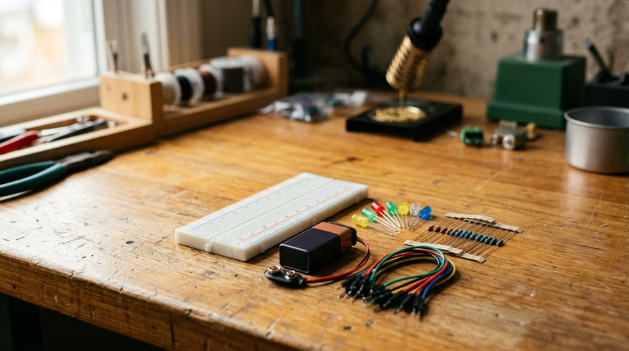 What to buy for your first breadboard circuit
