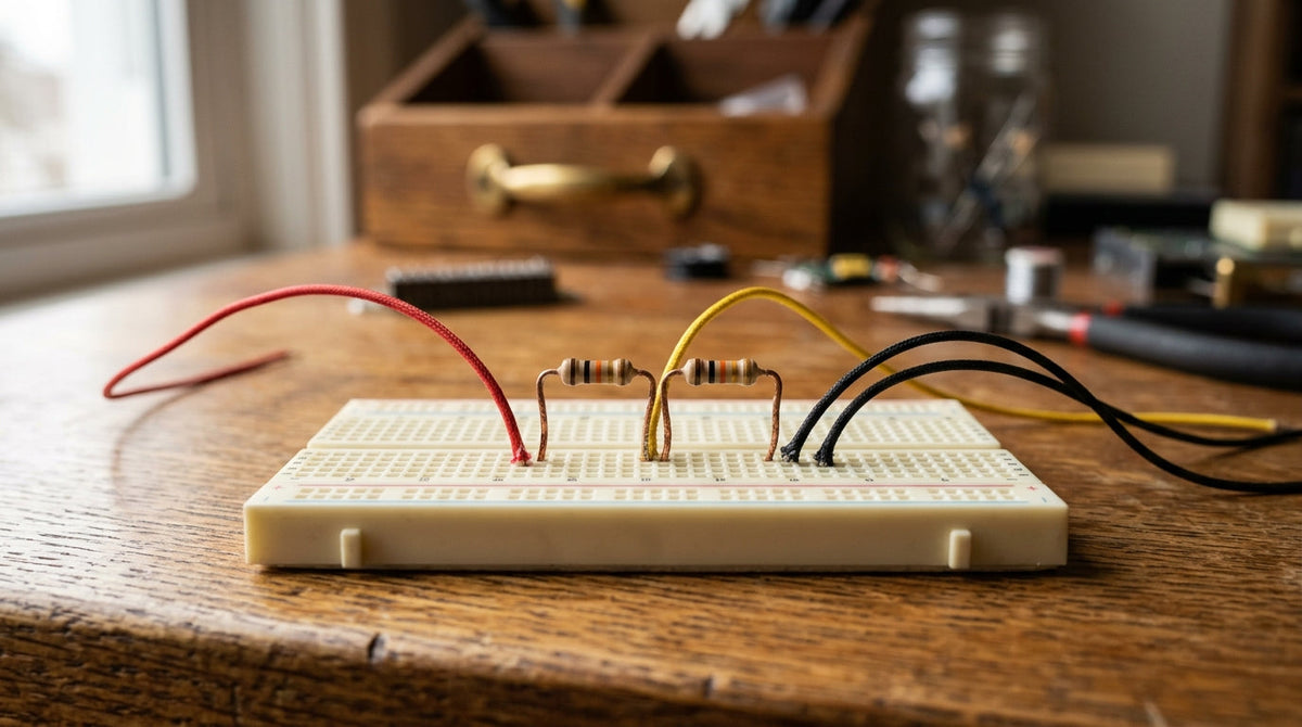 The voltage divider: two resistors, one useful trick