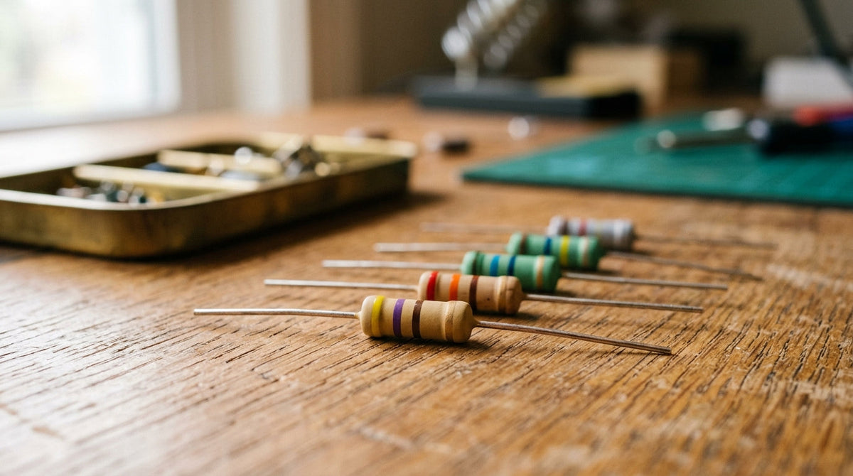 Reading resistor colour bands without a chart